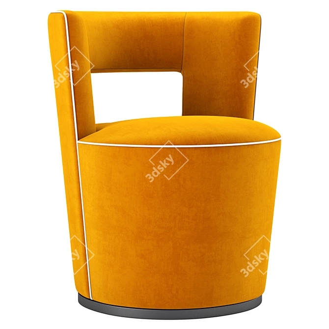 Elegant Swift Swivel Chair: Luxurious Comfort 3D model image 2