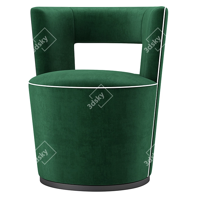 Elegant Swift Swivel Chair: Luxurious Comfort 3D model image 3