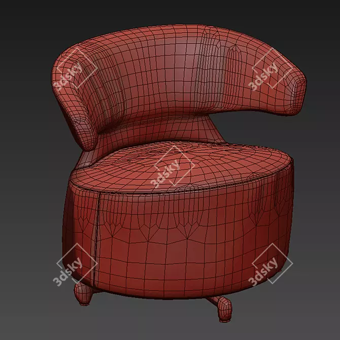 Biki Chair: Sleek and Stylish Seating 3D model image 3