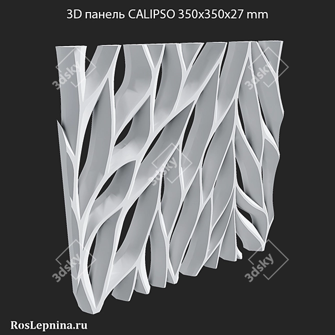 Elegant 3D Calipso Panel 3D model image 1