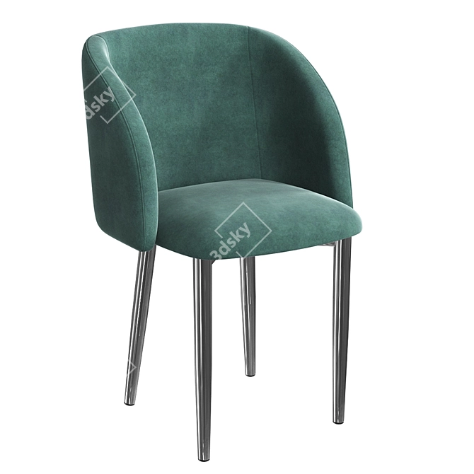 Millie Metal OM: Stylish and Comfortable Chair 3D model image 2