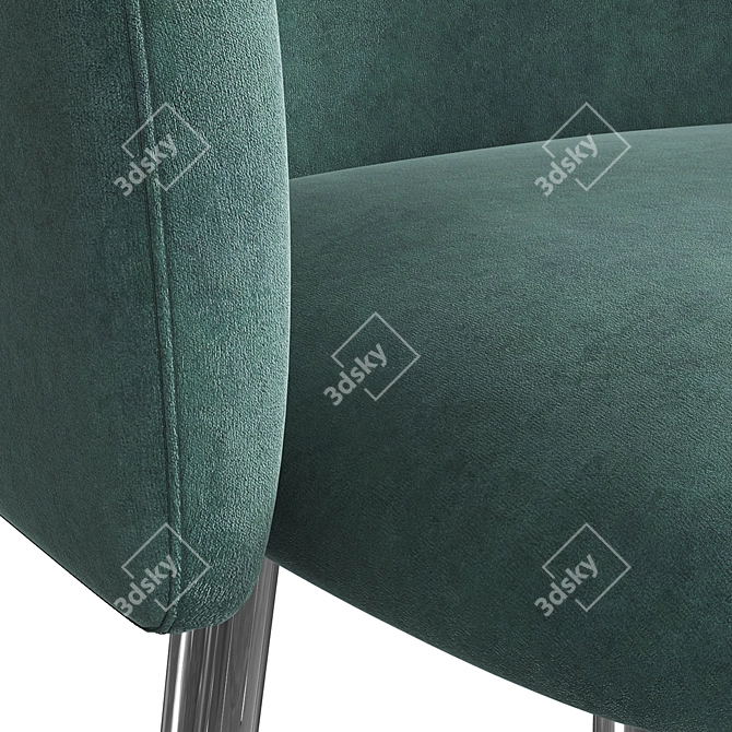 Millie Metal OM: Stylish and Comfortable Chair 3D model image 4