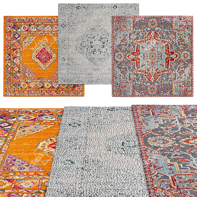 Square Rugs Collection | Multiple Sizes 3D model image 1