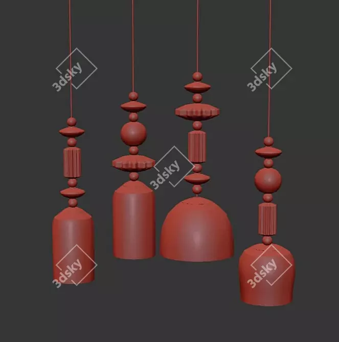 Candy Chandelier: Odeon Light 4861 1B 3D model image 2