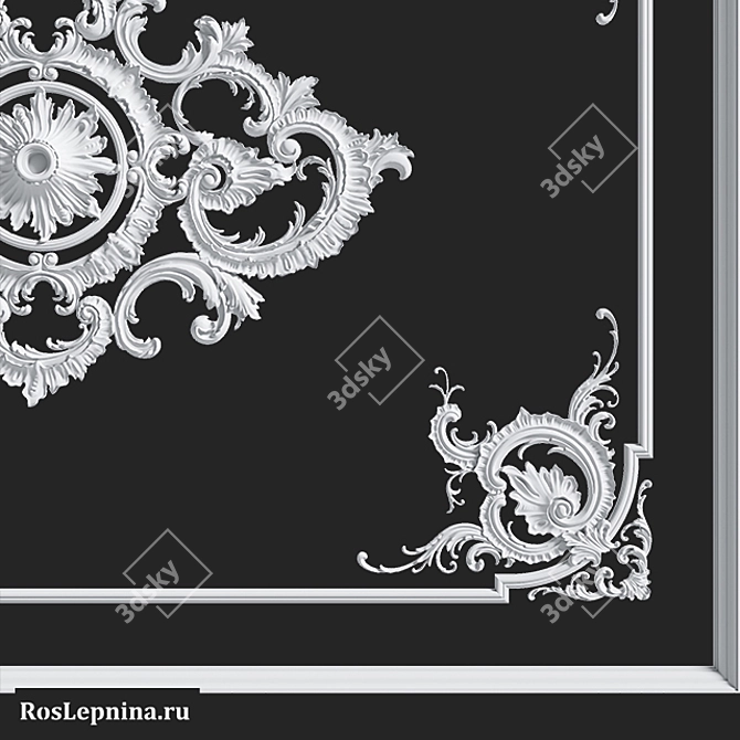 Elegant GR-6003R Ceiling Composition 3D model image 2