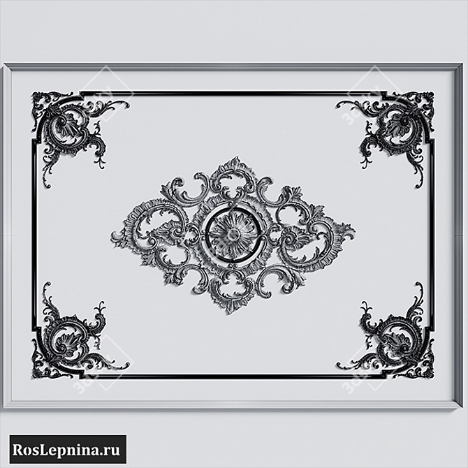 Elegant GR-6003R Ceiling Composition 3D model image 5