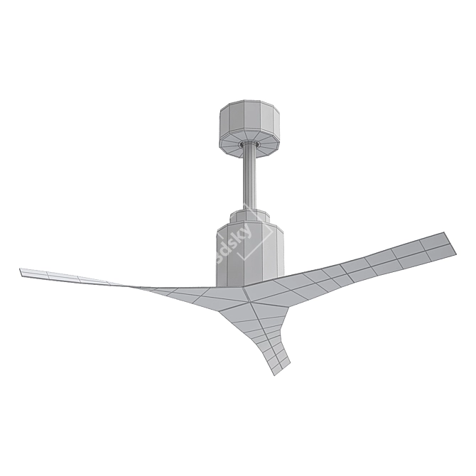 Mighty Molly 56" Outdoor Ceiling Fan 3D model image 2