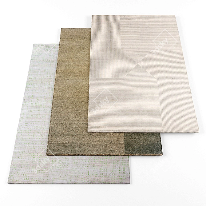 Modern Rugs Collection - High Resolution & Variety 3D model image 1