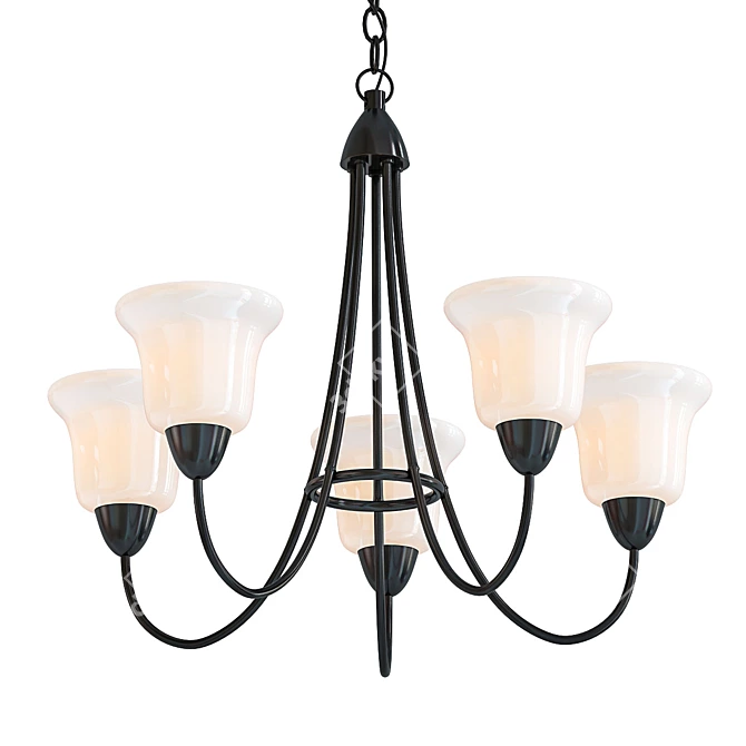 Modern Kichler Nicholson 5 Pendant 3D model image 1