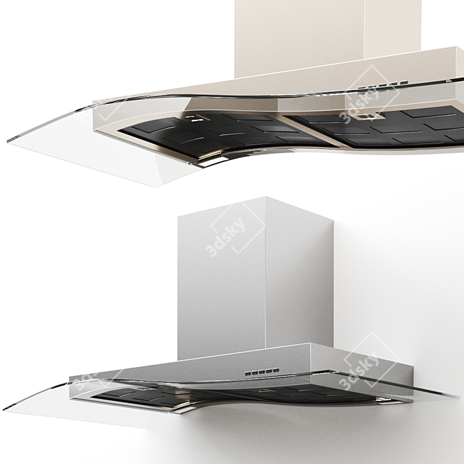 Sleek VETRO Wall Extractor 3D model image 1