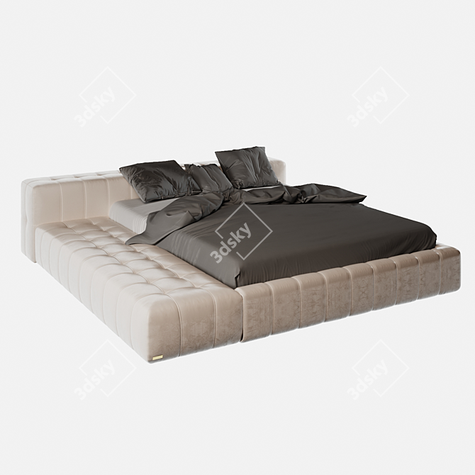 Frankof Brest XL Bed 3D model image 3