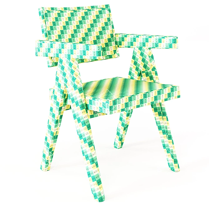 Modern Office Chair: Pierre Jeanneret for Cassina 3D model image 3