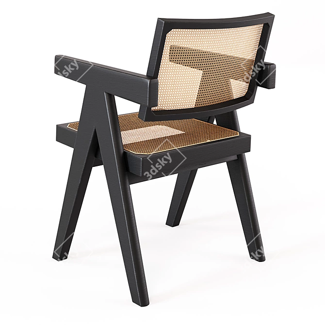 Modern Office Chair: Pierre Jeanneret for Cassina 3D model image 4