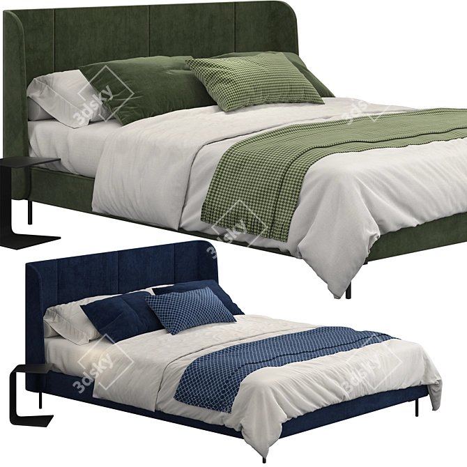 Ikea Tufjord Bed - Stylish and Functional 3D model image 1