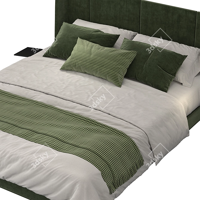 Ikea Tufjord Bed - Stylish and Functional 3D model image 2