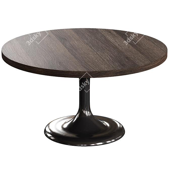 Flute Shaped Table: Elegant & Stylish 3D model image 1