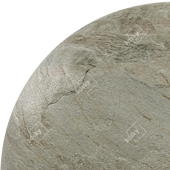 Rockstone Gray | High-resolution PBR Material 3D model image 4
