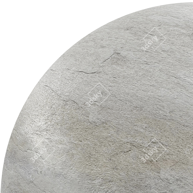 Rockstone White: High-Quality PBR Material 3D model image 4