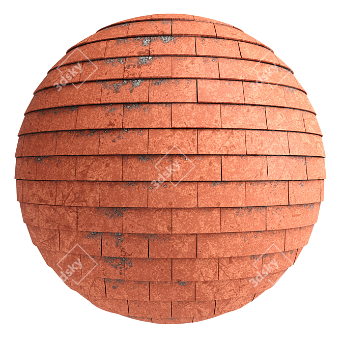 PBR Roof Tiles - 3 Color 4k 3D model image 1