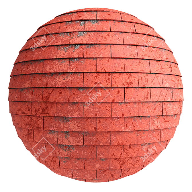 PBR Roof Tiles - 3 Color 4k 3D model image 3