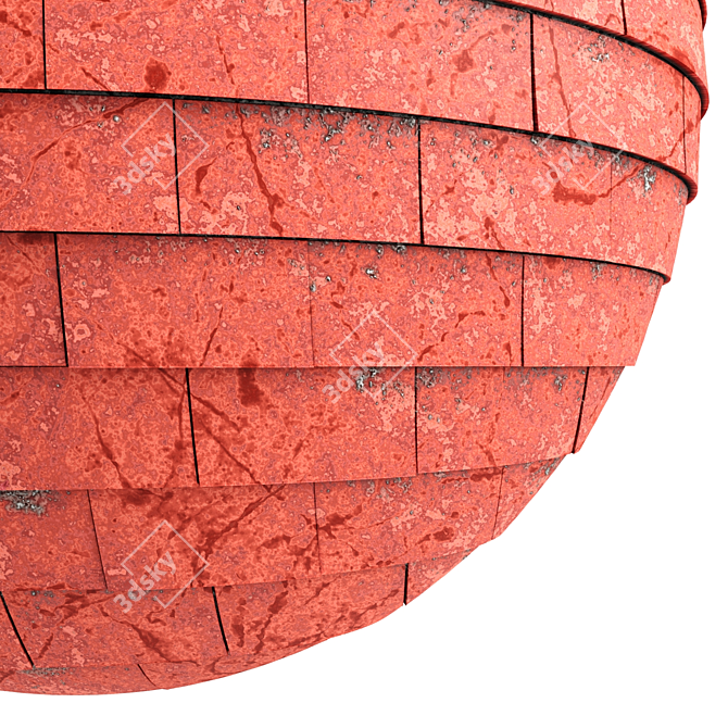 PBR Roof Tiles - 3 Color 4k 3D model image 4