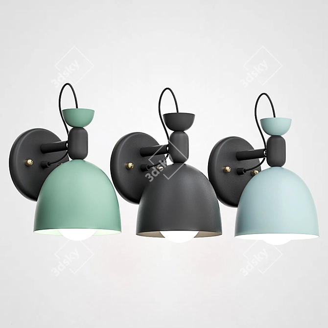 Tiffani W Pendant Light 3D model image 2