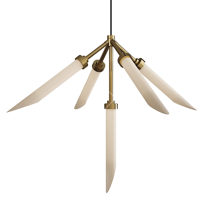 Modern Spur LED Pendant Light 3D model image 1