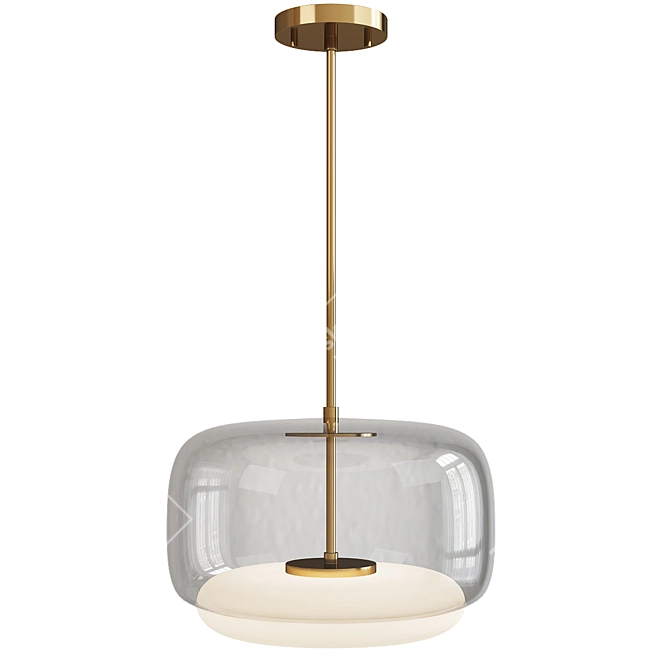 Contemporary Enkel LED Pendant Light 3D model image 1