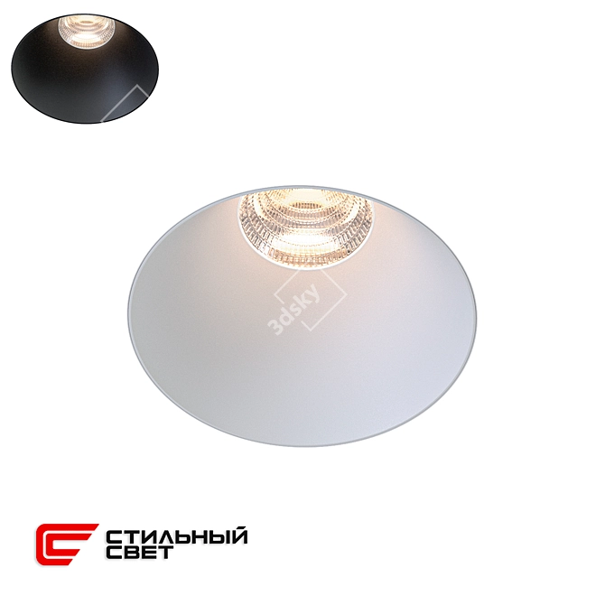 Sleek Glow Circle: HIDDEN M 3D model image 1