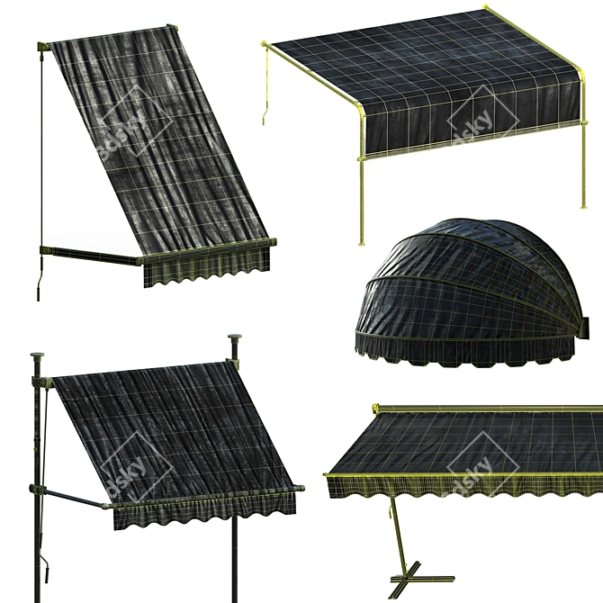 Versatile Awning Set Kit - Vol.09 3D model image 6