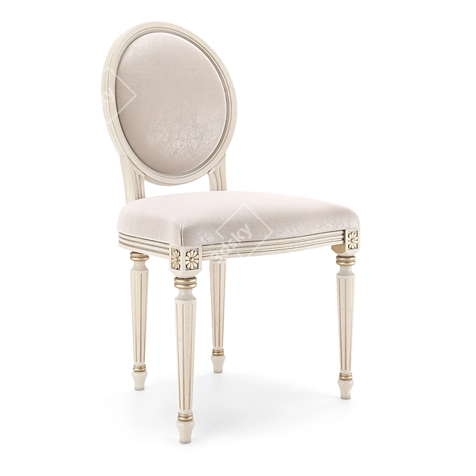 Luxury Handcrafted Milano Chair 3D model image 3