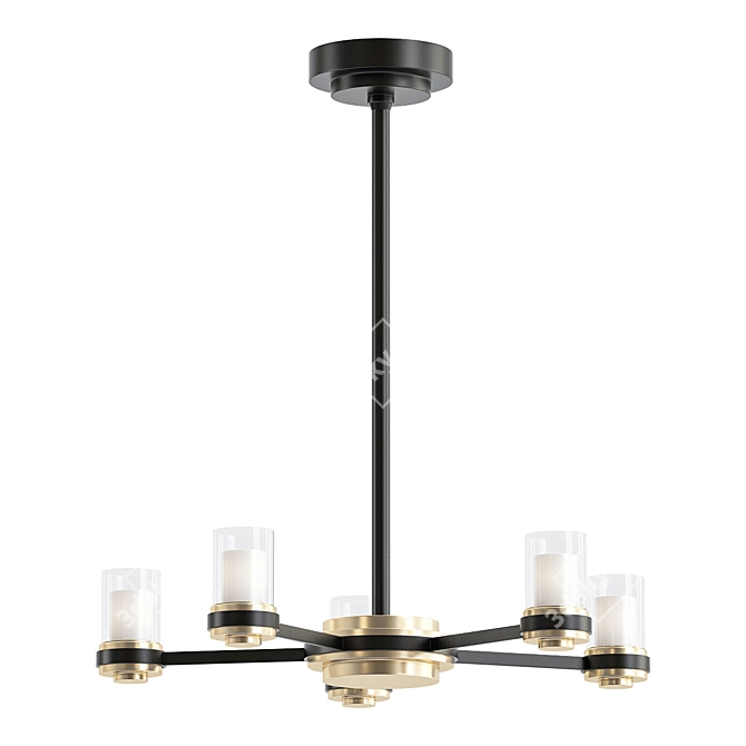 Elegance Illuminated: Sumter Chandelier 3D model image 1