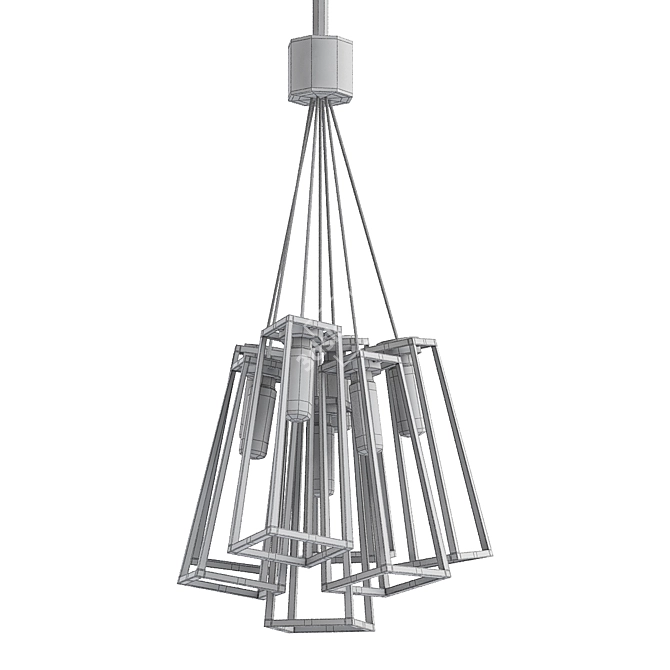 Illuminex LED Outdoor Chandelier 3D model image 2