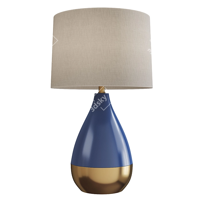 Elegant Elysian Table Lamp 3D model image 1