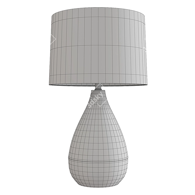 Elegant Elysian Table Lamp 3D model image 2