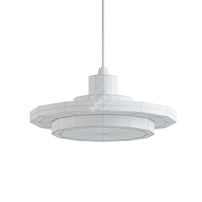 Dreti Marble Pendant Light 3D model image 2