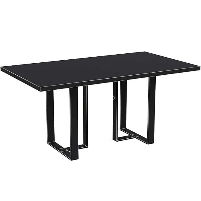 Modern Totem Dining Table 3D model image 2