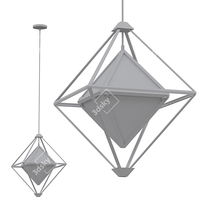 Nordic Ins Dining Room Chandelier 3D model image 2