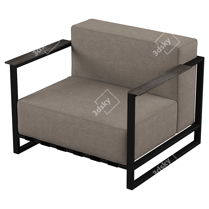 Modifiable Armchair Reny | Loft 3D model image 3
