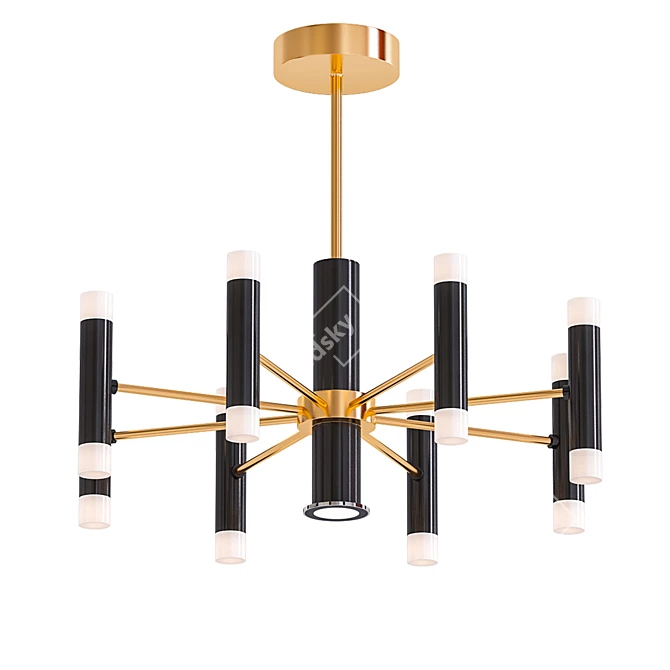 Elegant Modern Chandelier SVETILNIK 3D model image 1