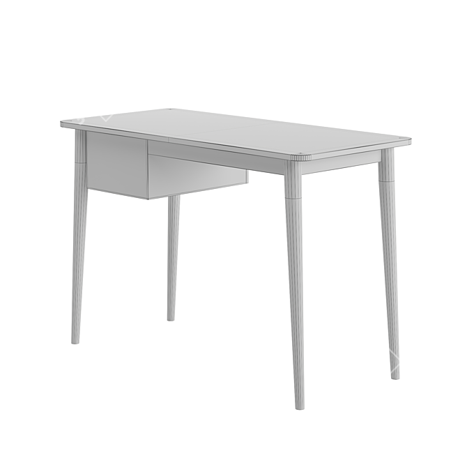 Scandinavian Style Kids Writing Table 3D model image 6