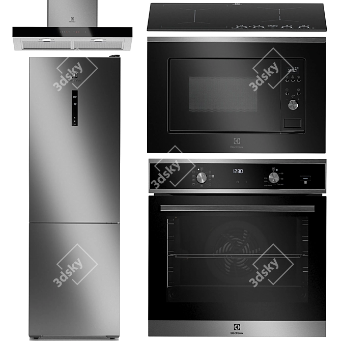 Electrolux Kitchen Appliance Bundle 3D model image 1