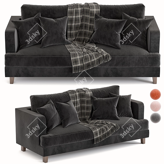 Marlon Modern Sofa: Stylish Elegance for Your Home 3D model image 1