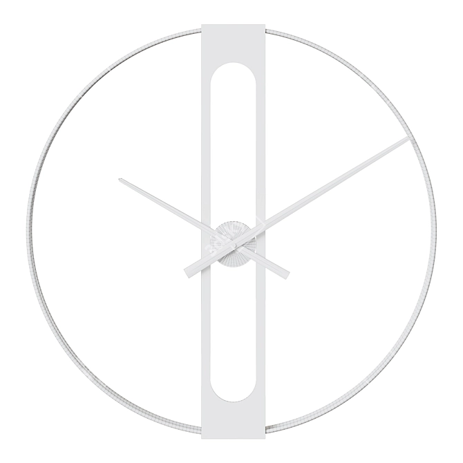 Golden Elegance Wall Clock 3D model image 3