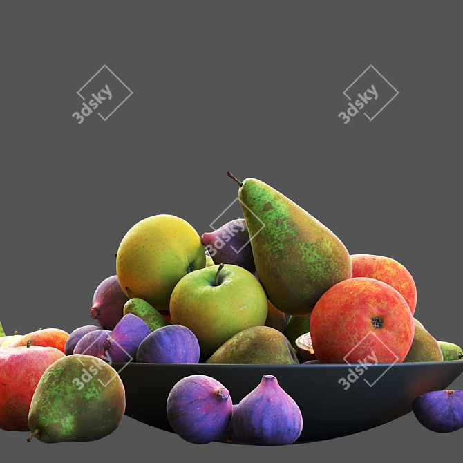 Premium Fruits Collection 3D model image 4