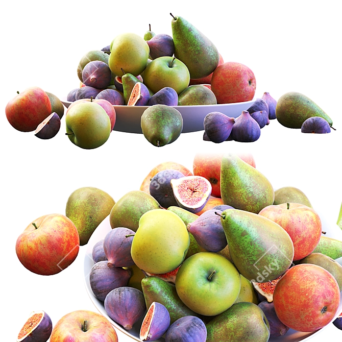 Premium Fruits Collection 3D model image 9