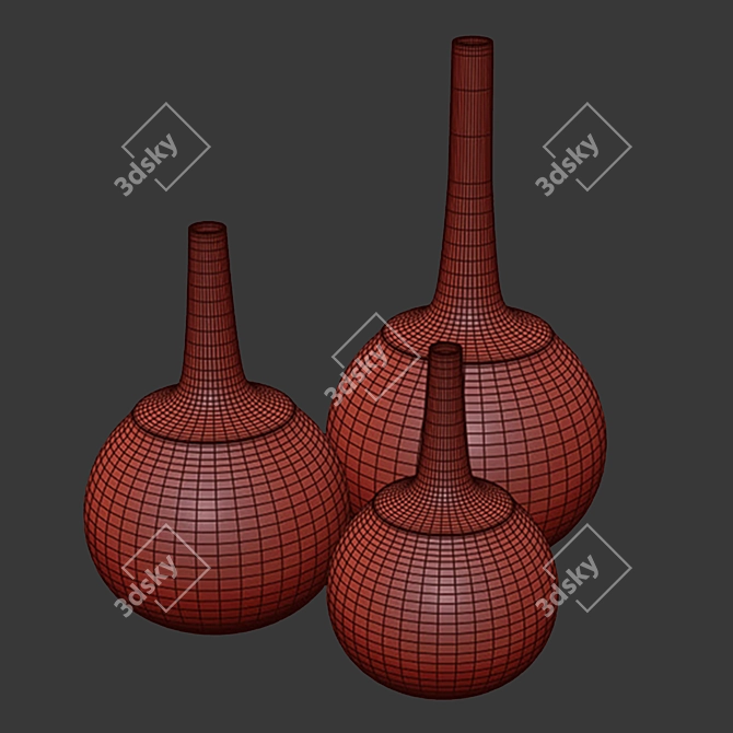 Elegant Centimeter Vase: Versatile Home Decor 3D model image 2