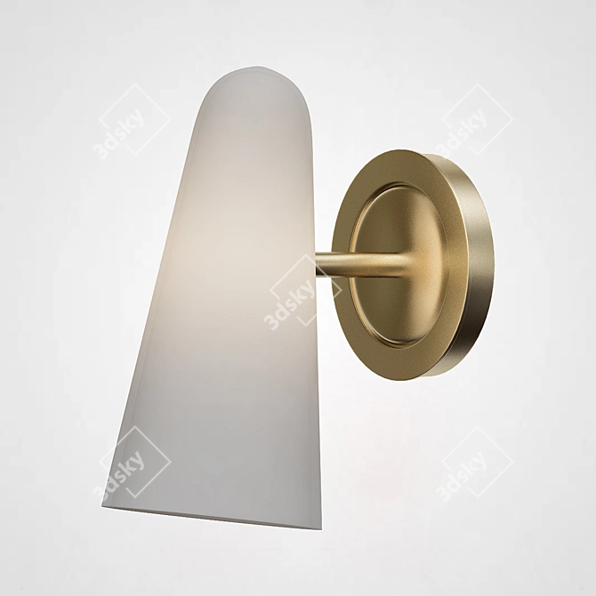 Montfaucon Single Sconce: Industrial Elegance 3D model image 2