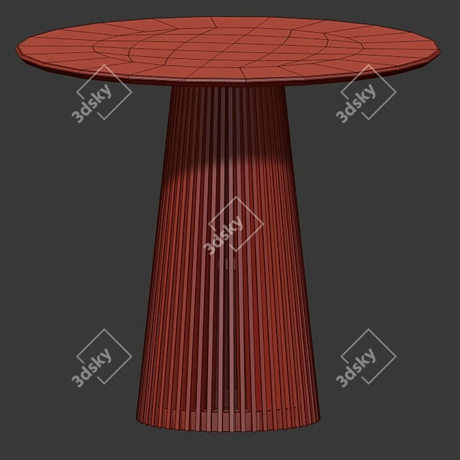 Elegant Ferrara Dining Table 3D model image 2