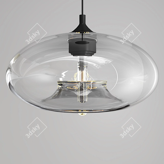 Nordic Glass Pendant Light 3D model image 5